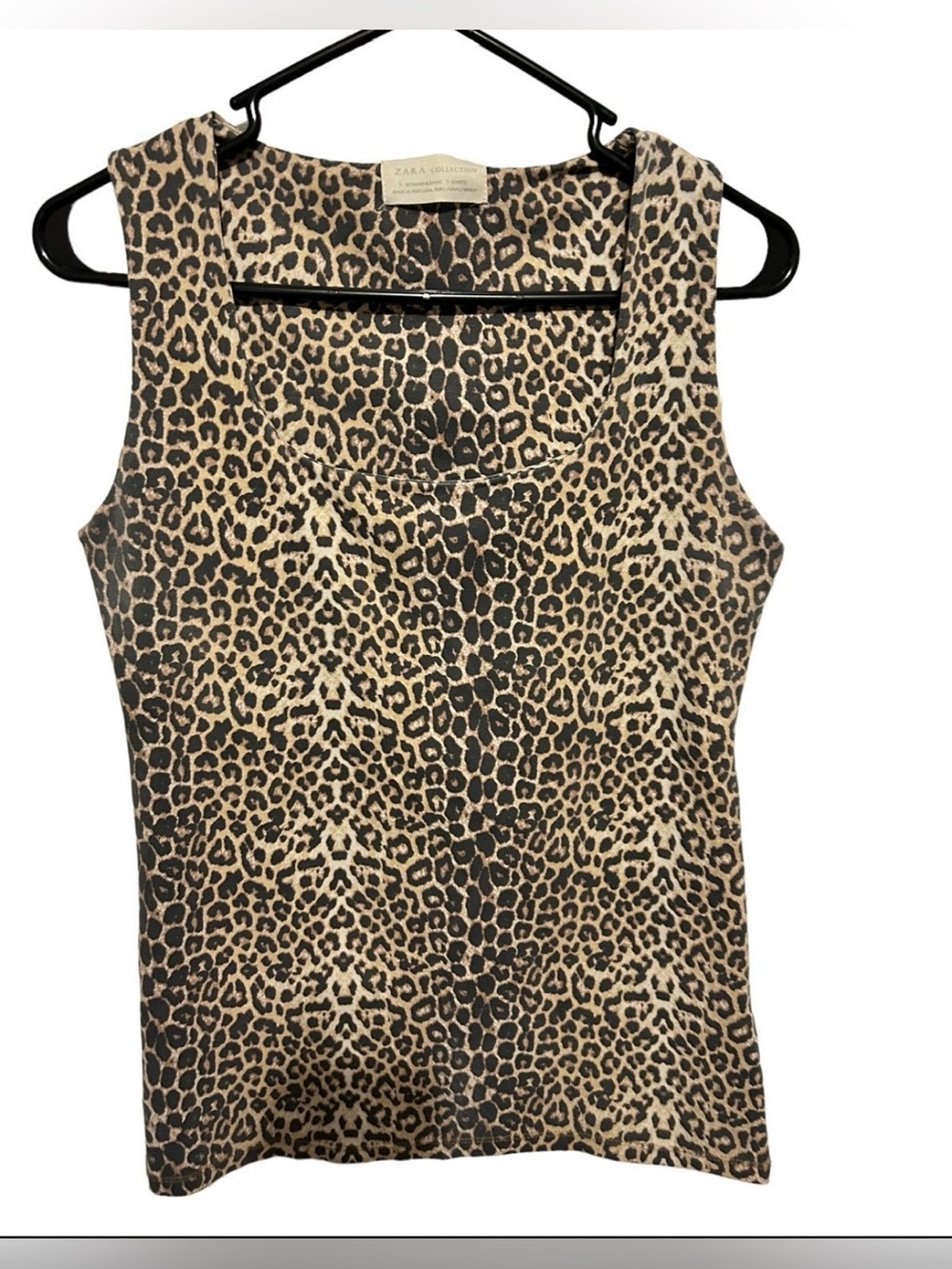 Zara leopard print tank shirt size large